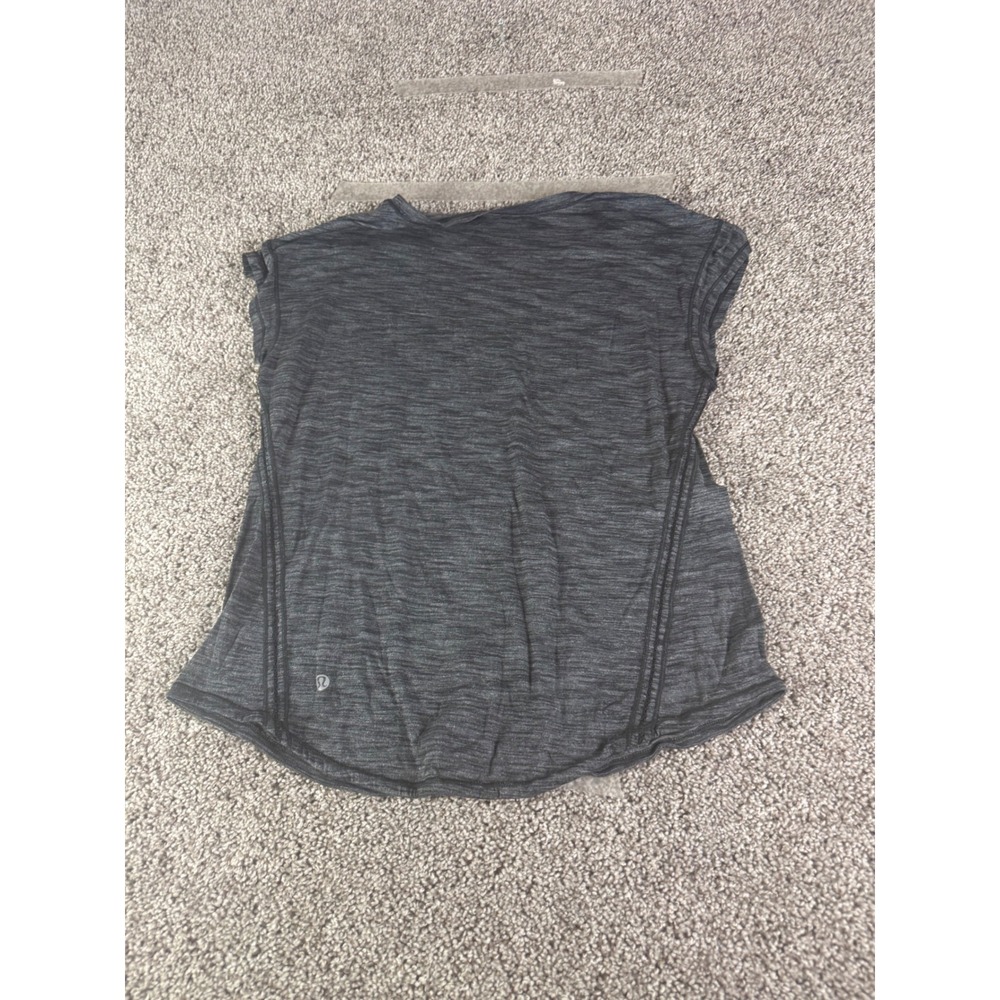 Lululemon Swiftly Tech‎ Short Sleeve Top Gray Space Dye Athletic Crew Neck Shirt
